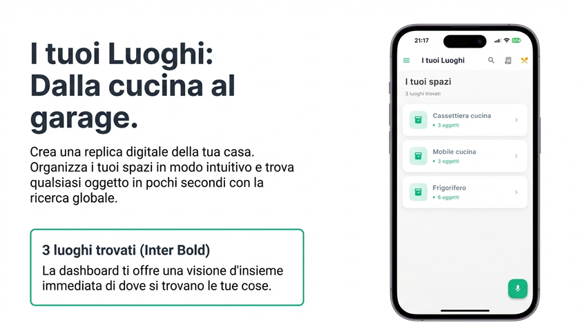 Organizza i tuoi spazi